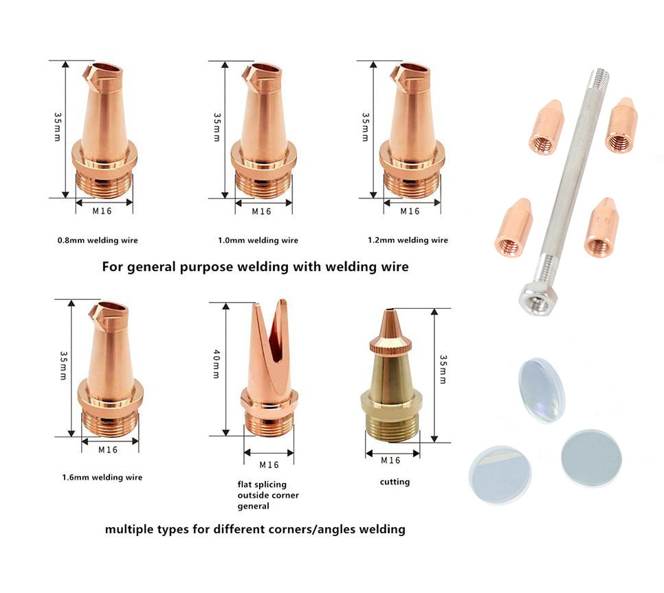 1500W Industrial Handheld CW Laser Welder Laser Welding Machine 5-in-1 Water Cool - Battery Welding