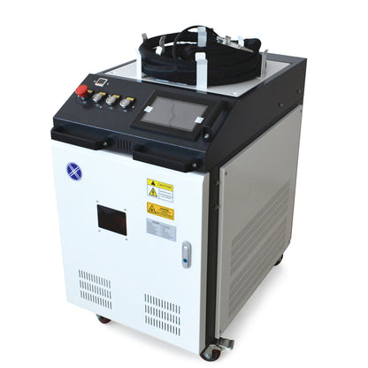 300W Pulse Laser Cleaning Machine For Wood Metal Paint Rust Removal Aluminum Oxidation Water Cooling