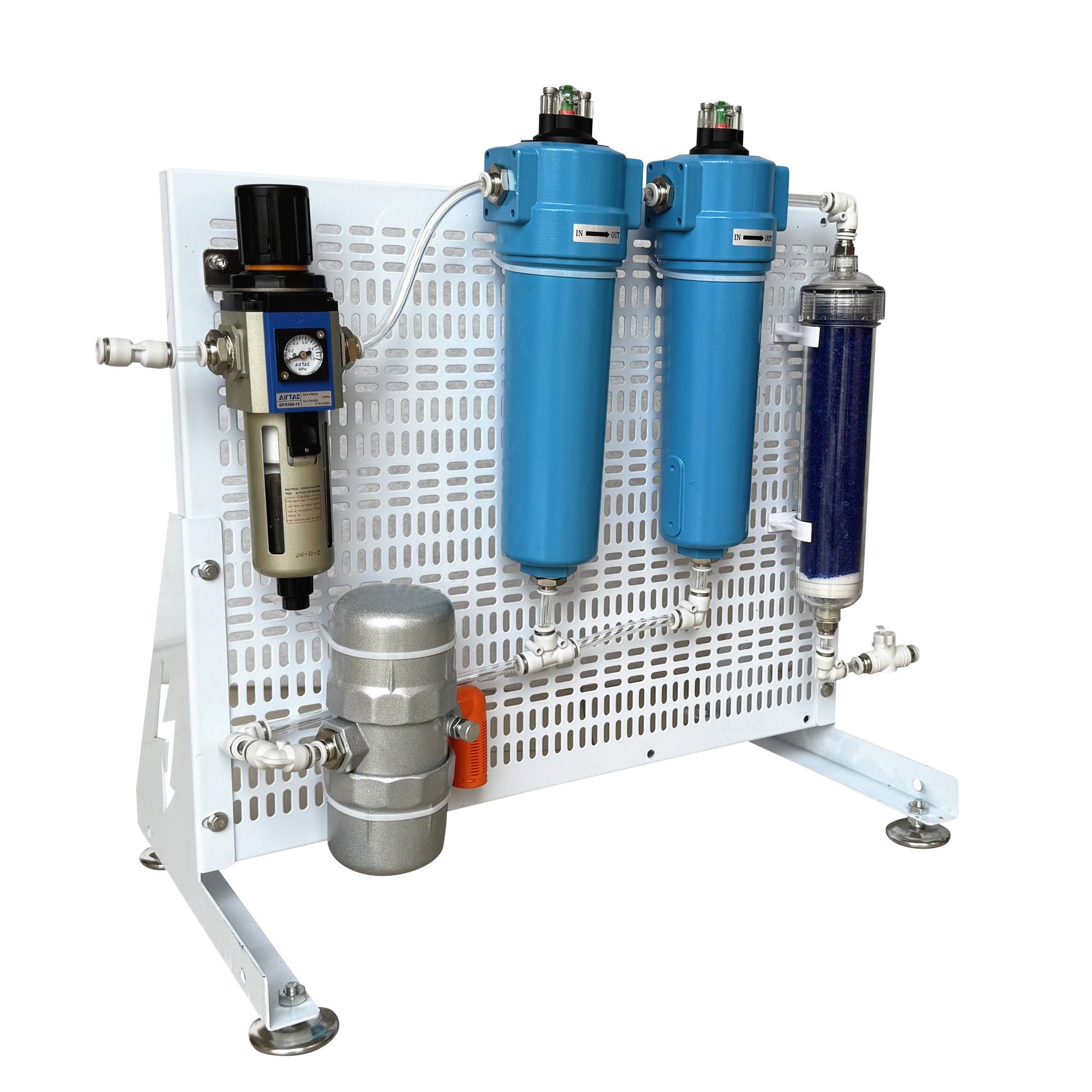 Industrial Air compressor Filter System with Regulator for Dry and Cle ...