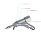 Lens for Welding Machine Gun with Water Cooling